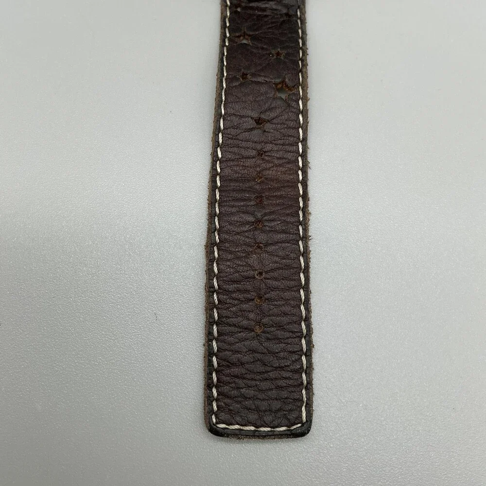 Fossil JR-8517 Womens Watch 25mm Ombre Dial Brown Leather Cuff Date New Battery
